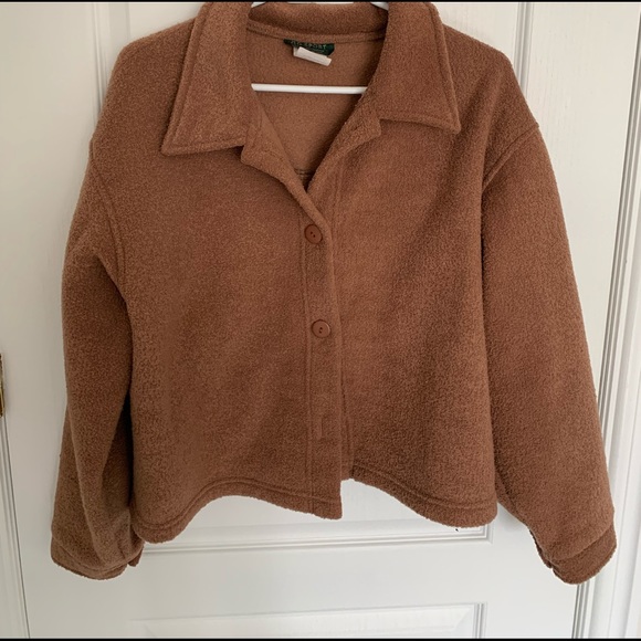 Vintage brown fleece jacket - Picture 1 of 2